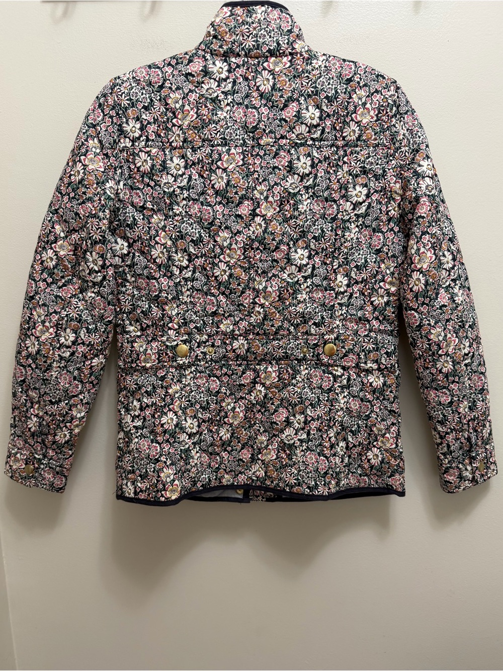 J. Crew Liberty Fabric Quilted Jacket Downtown Fields Garden Floral  Size XXS - Picture 3 of 9